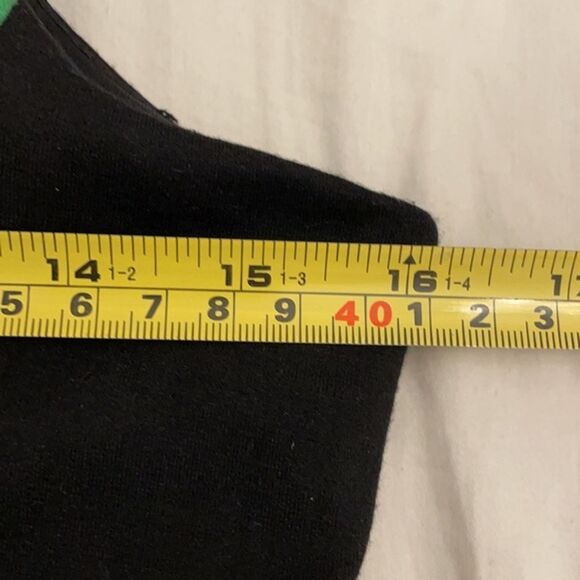 Vince Camuto Shift Dress Womens Size 6 Green Black Striped Sleeveless - Picture 5 of 12